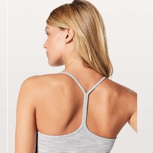 Lululemon grey power pose tank top size 10